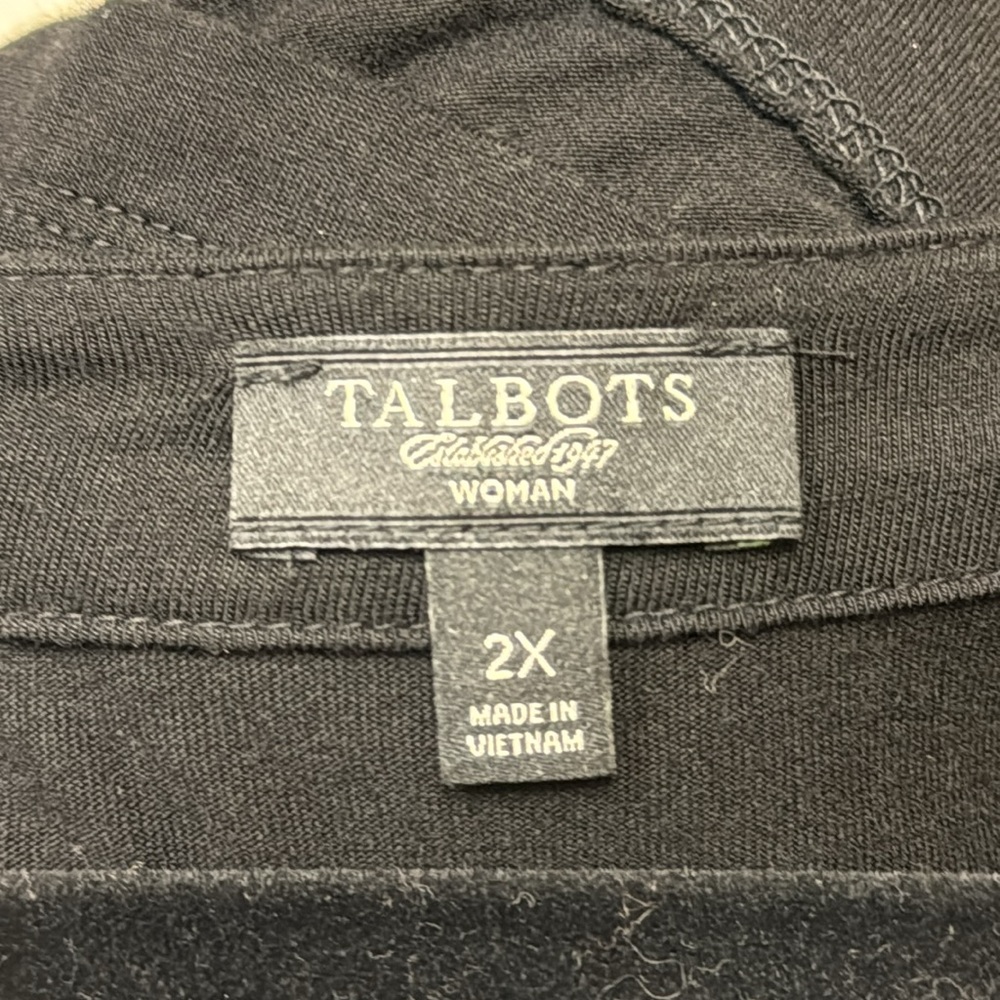 Plus Size Talbots Black Top With Sequins Detail - image 7